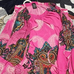 Large/xlarge tunic style 3/4 bell sleeve